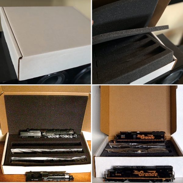 4 HO locomotive storage box